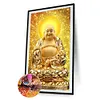 La Lumi&egrave;re De Bouddha Brille Partout Compl&egrave;te Rond Diamant Peinture 40X70CM