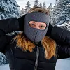 Masque chaud coupe-vent avec lunettes unisexe