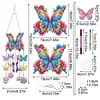 DIY Diamond Painting Double Sided 3D Wind Chime Flower Butterfly Pendant Hanging Kits