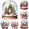 5D DIY Full Round Drill Diamond Painting Santa Claus Crystal Ball Home Decor