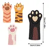 (US Local)4Pcs Cat Paw DIY Diamond Painting Bookmarks Making Kit Diamond Art Bookmark