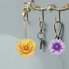 12Pcs DIY Flower Diamond Painting Keychain(Double-Sided)