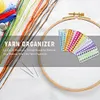 10/12x 20 Positions Plastic Thread Board Embroidery Row Line Yarn Organizer