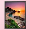 Seaside-11CT Stamped Cross Stitch Kit(40*50cm)