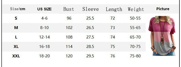 Women Casual Short Sleeve O-Neck Loose Tshirt Summer Tee Tops Plus Size XS-5XL