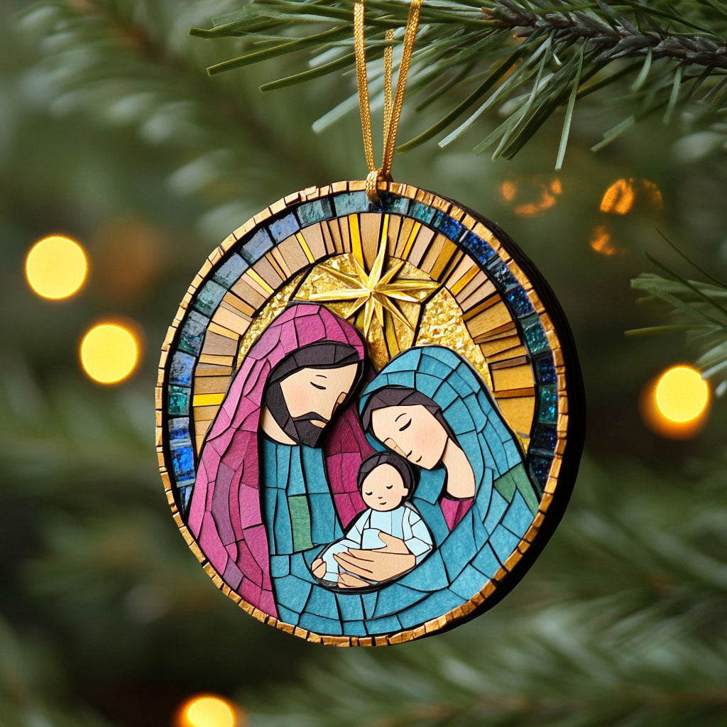 Christian Star Blessing WN1610043CL Personalized Christmas Ornament