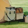 Aluminum Alloy Box Stand Portable Organizer Box Folding Stand for Travel Cooking