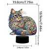 Gorgeous Animal Diamond Painting Night Light 5D DIY Diamond Painting Lamp (Cat)