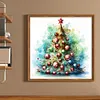 >SALE<Full Embroidery Eco-cotton Thread 11CT Printed Xmas Tree Cross Stitch Kit50x50cm