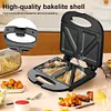Waffle Maker Belgian Waffle Maker Anti-scalding Chaffle Maker for Snacks Burgers
