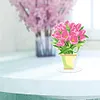 >SALE<DIY Diamonds Painting Ornaments Handmade Acrylic Flower(Pink Tulip)