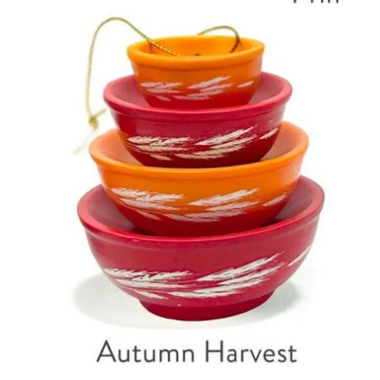 💥Super popular&mdash;vintage stack bowl christmas ornament