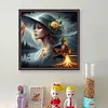 Girl-11CT Stamped Cross Stitch 45*45cm/17.72*17.72in