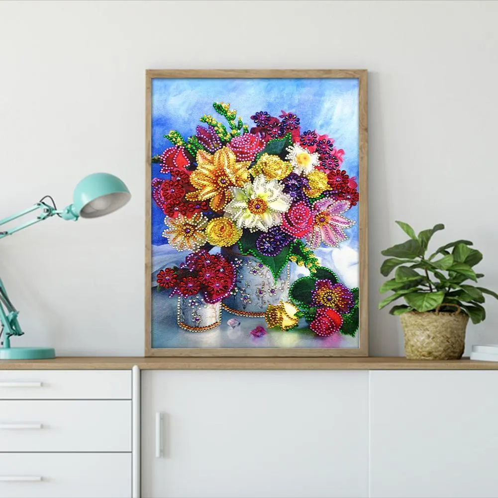 Diamond Painting - Special Shaped Drill - Splendid Flower