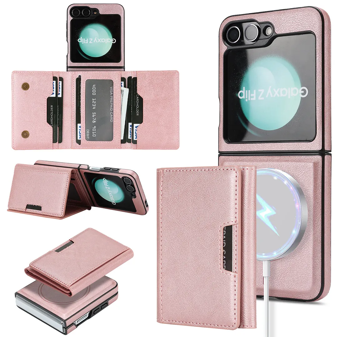 Suitable For Samsung Z Fold7 Wireless Charging Phone Case Z Filp7 2-In-1 Magsafe Magnetic Card Holder