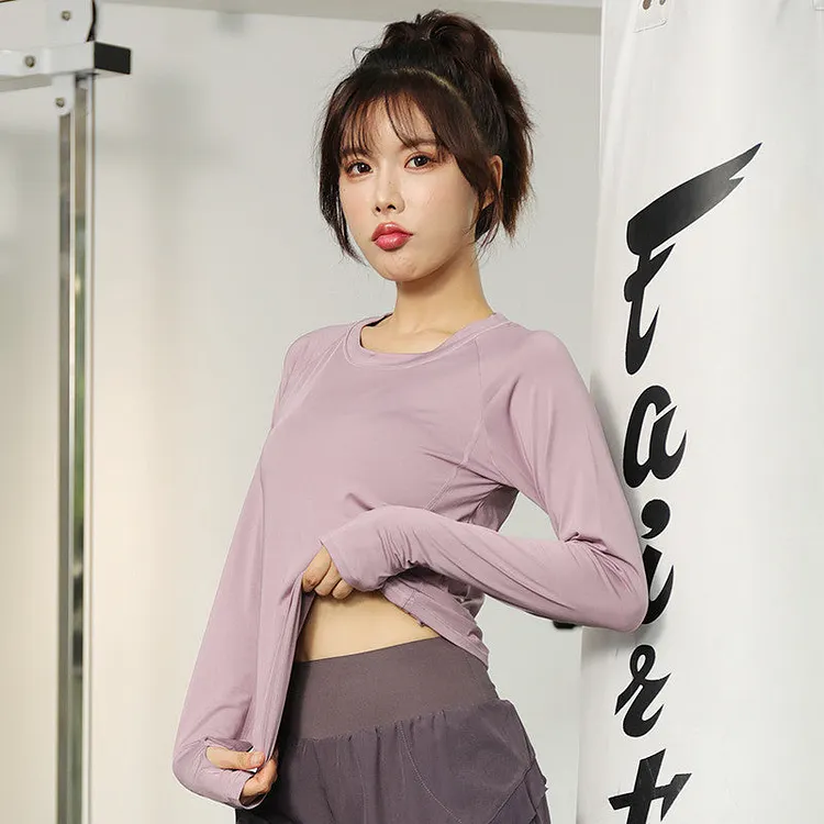 Anti Sweat Dressing Yoga Clothes Sports Long Sleeve