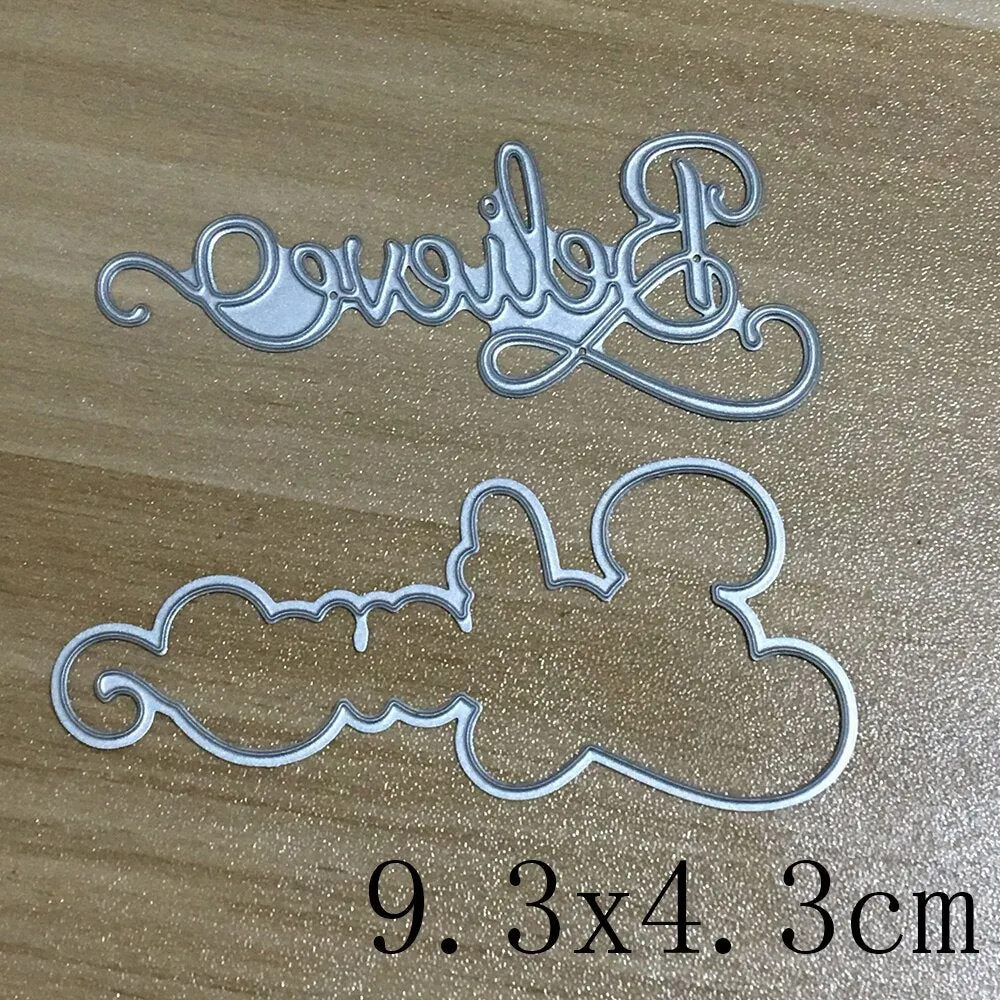 8Pcs/Set Feather Dies Scrapbooking Metal Cutting Dies Cut Die Mold Frame Decora Paper Craft Knife Mould Blade Punch Stencils