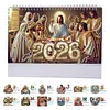 2026 DIY Special Shape Desktop Diamond Standing Calendar for Bedroom Living Room