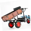 Old-fashioned Walking Tractor Model Alloy Simulation Collection Car Model