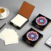 Mandalas Leather Diamond Painting Notecard Box 5D DIY Diamond Art Note Box