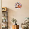 Diamond Painting Animal Wooden Wall Clock Home Decor