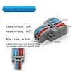 30/50 pcs Universal Cable Connector，Embedded terminal block universal quick connector