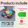 PU 5D Diamond Painting Kit Note Box DIY Diamond Art Notepad Box (M)