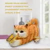 [US Local Warehouse] Cat Solar Garden Statue Solar Garden Statue Cat for Mom Grandma (Yellow)