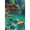 Diamond Painting-DIY Full Round Drill Beach House(40*60CM)