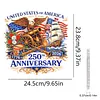 Diamond Painting Single-Sided Acrylic 250th Anniversary of the Founding of the US Hanging Pendant Sun Catcher for Home Garden Wall Door