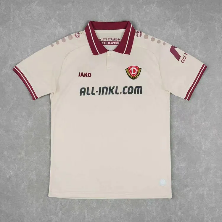 【S-4XL】Dynamo Dresden 25/26 Away Jersey（White）