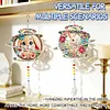 2pcs DIY Diamond Painting Parrot Wind Chimes Crystal Window Suncatcher Craft Set Birthday Gifts Home Garden Decor