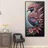 >SALE<5D DIY Full Round Drill Diamond Painting Flowers and Birds Kit Home Decor40x70cm