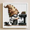 Coffee Gnome - 11CT Stamped Cross Stitch - 40*40cm