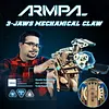 Mechanical Claw Model Kit 3D Wooden ClawBot Puzzle for Adults and Teens Self-Assembly Robot Arm Building Kits to Build Laser-Cut Wooden Puzzle Mechanical Toy Realistic Robot Toy Gifts