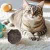 5pcs 3 Inch Rabbit Fur Ball Cat Toy Furry Catnip Toy Ball for Kicks & Games