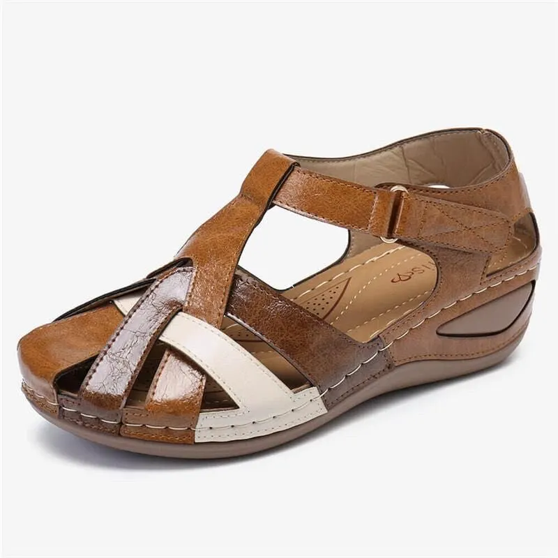 Women Comfortable Outdoor Sandals Casual Plus Size Slippers Round on Plus Size Wedge Shoes Sandalias Plataforma Mujer