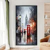 (Stamped/Counted) Streets Of London-11CT/14CT Cross Stitch 40*70cm(Big Size)
