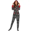 Family Matching Christmas Deer Pajamas Jumpsuits Set Family Look