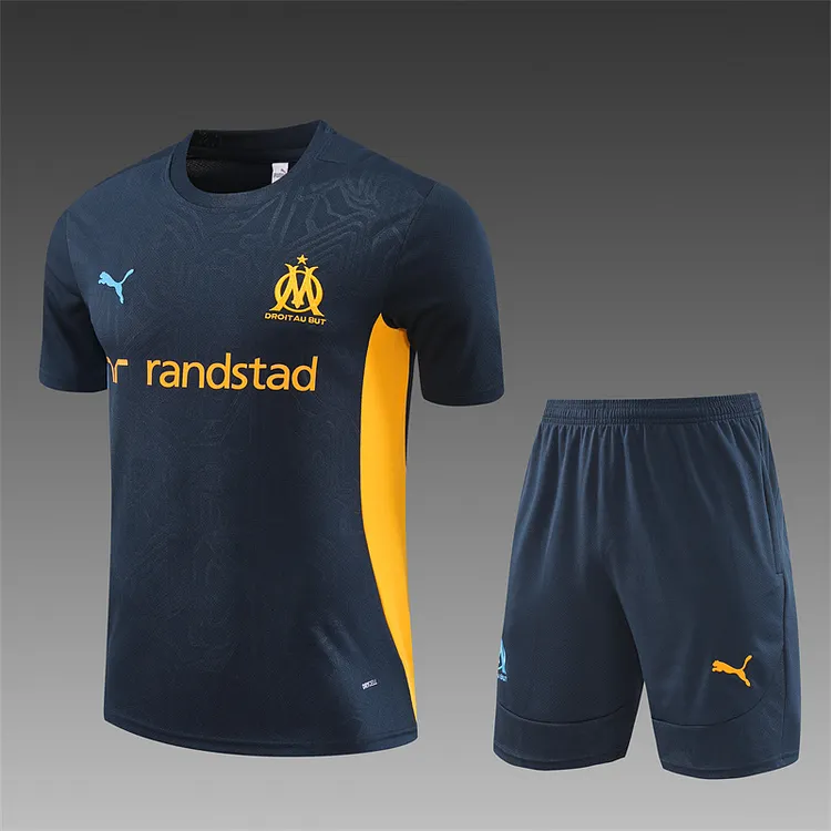 2024-25 Marseille Royal Blue Short Sleeve Training Jersey