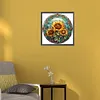 Flower Glass Painting-Full Round Diamond Painting 30*30CM