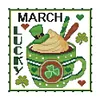12 months -11CT Stamped Cross Stitch Kit(35*35cm)