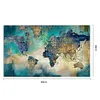 (US Local)Map Abstract-Paint By Numbers Kit(80x40cm)