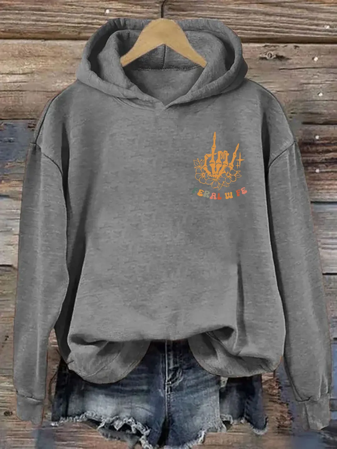 Somebody&rsquo;s Feral Wife Hoodie