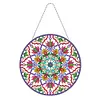 5D DIY Special Shaped Diamond Painting Christmas Hanging Wreath With Lamp String Kit