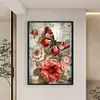 Vintage Butterfly Hibiscus - 11CT Stamped Cross Stitch 40*60cm/15.75*23.62in（Poster Cross stitch）