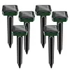 Solar Gopher Repellent Scarer Ultrasonic Vibration Repeller for Outdoor Garden