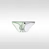 Men's Low Waist Transparent Sexy Ice Silk Seamless U-Convex Briefs