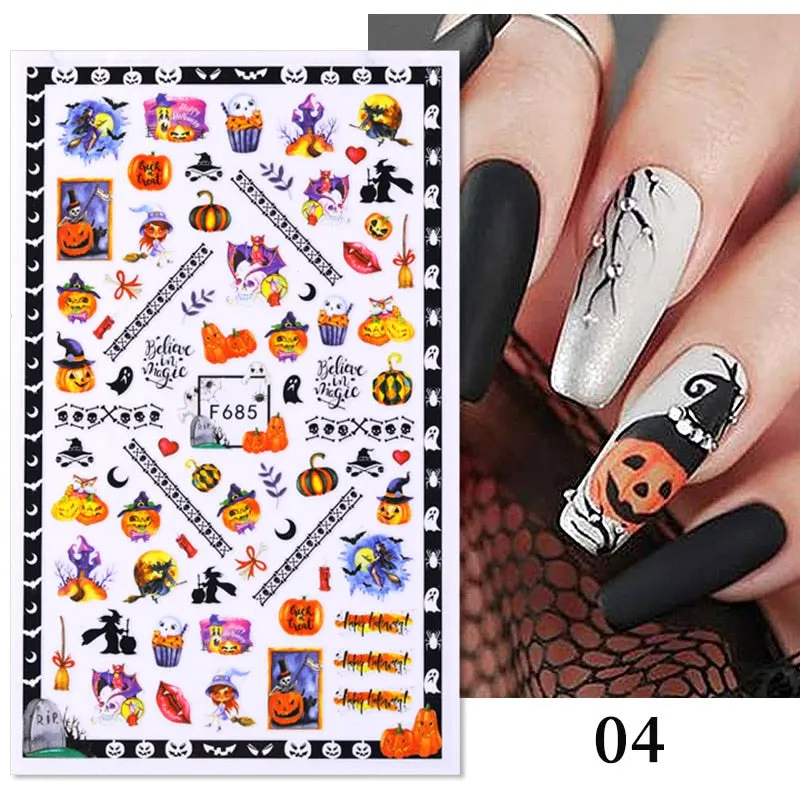 3D Christmas Nail Art Decoration Stickers Sparkly Gold White Colorful  Glitter Geometry Snowflake Winter Slider Nail Foils-Nail Inspo