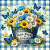 >SALE<5D DIY Full Round Drill Partial AB Diamond Painting Daisy Kit Art Decor 50x50cm